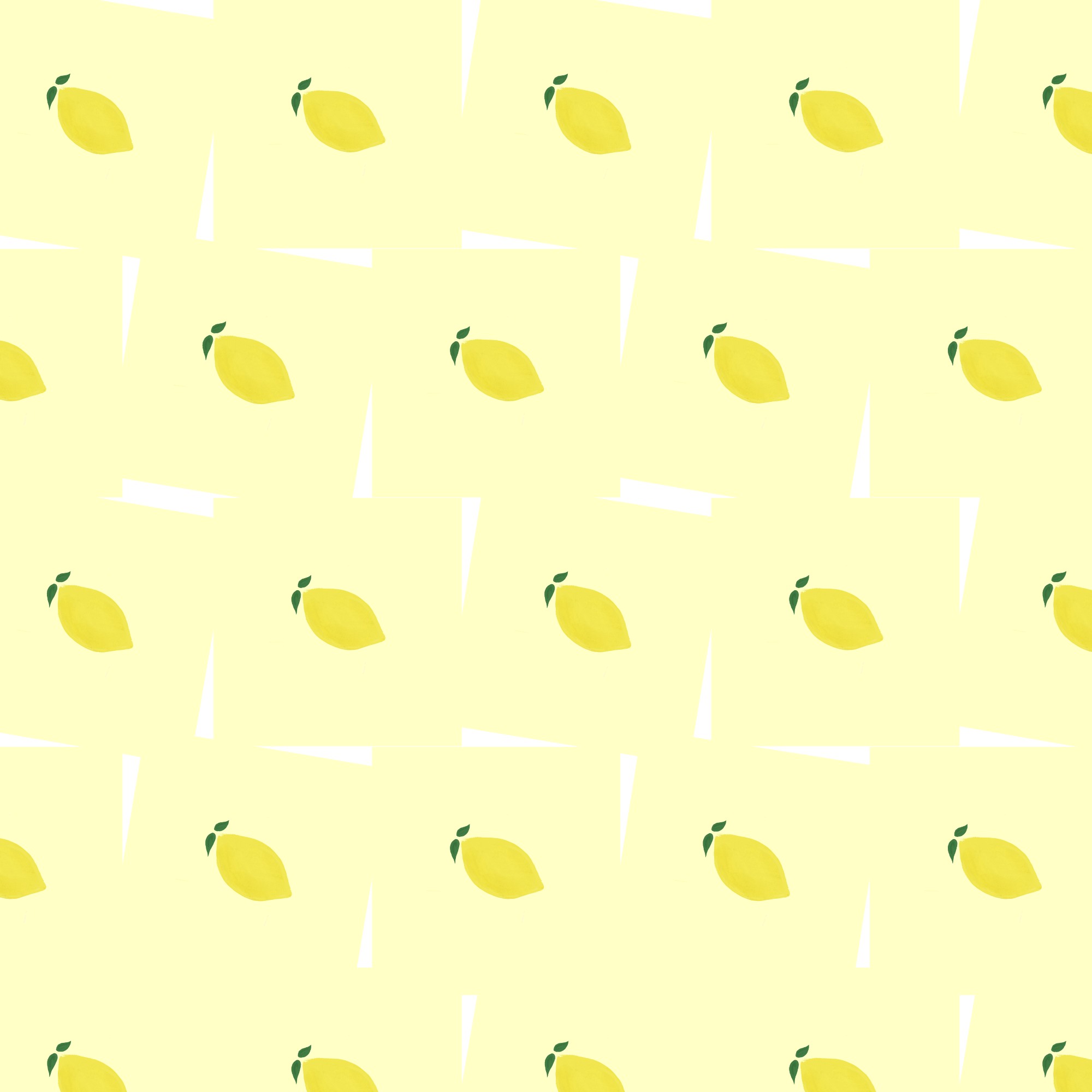 Lemon curd pattern over an yellow background